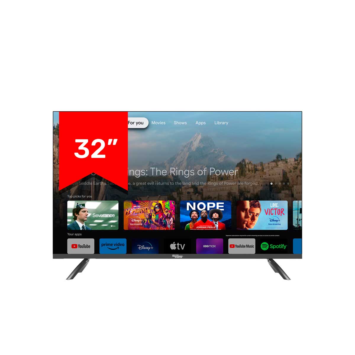 Pantalla QLED Smart TV 32" 17300 Silver Master