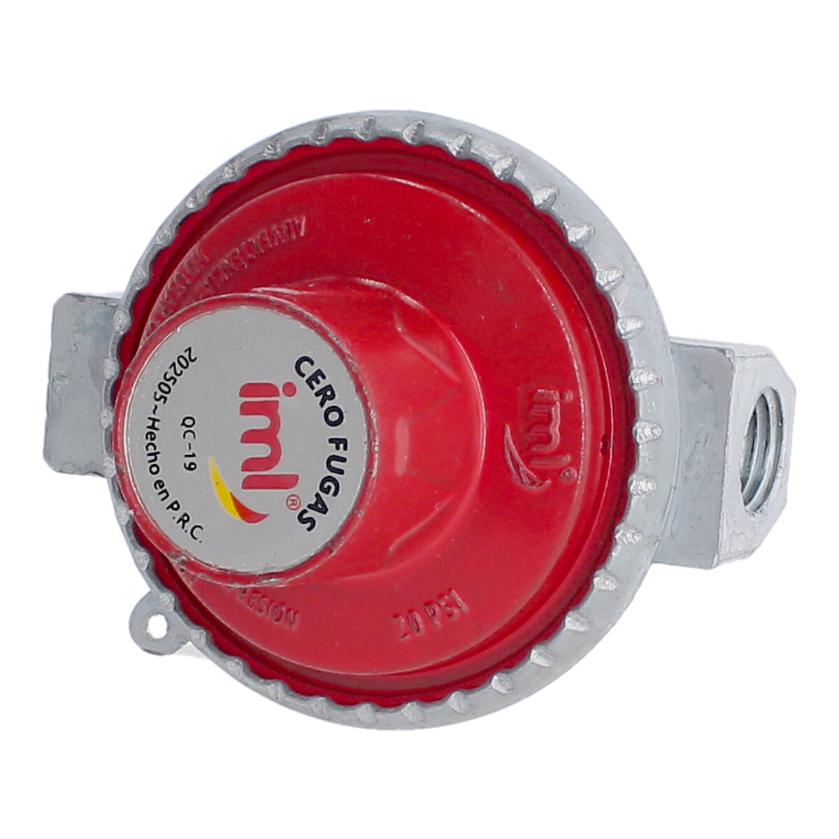 Regulador para gas L.P. de una vía para alta presión QC-19 IML