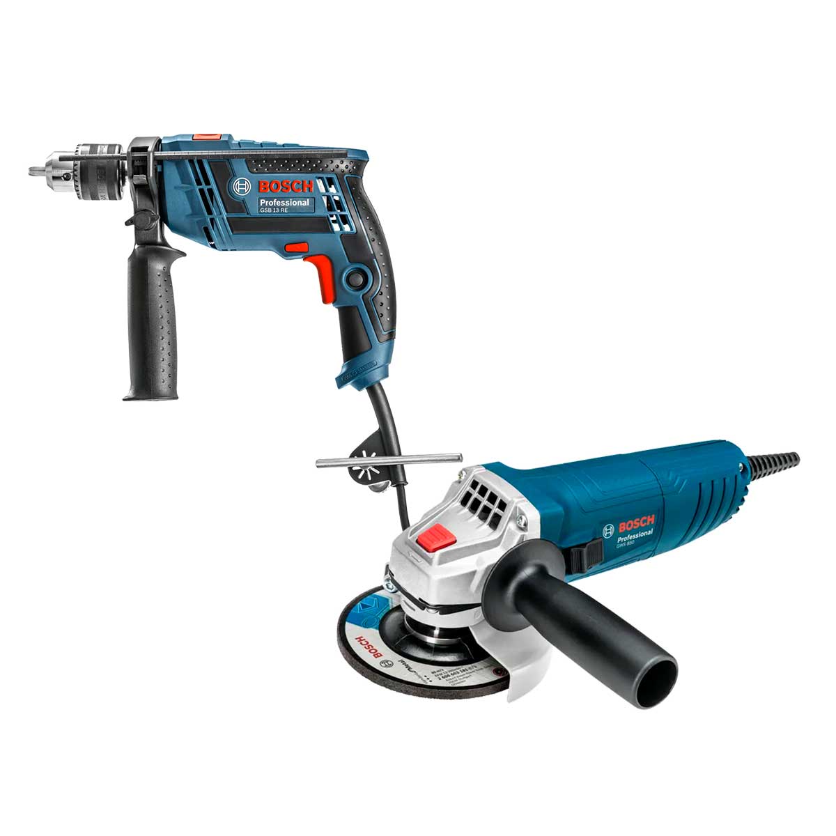 Combo de rotomartillo GSB 13 RE + esmeriladora GWS 850 Bosch