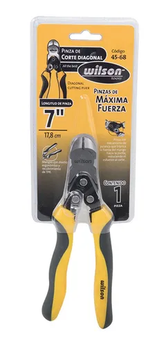 Pinza de Corte Diagonal 7" PuLG Maxima Fuerza Wilson 45-6