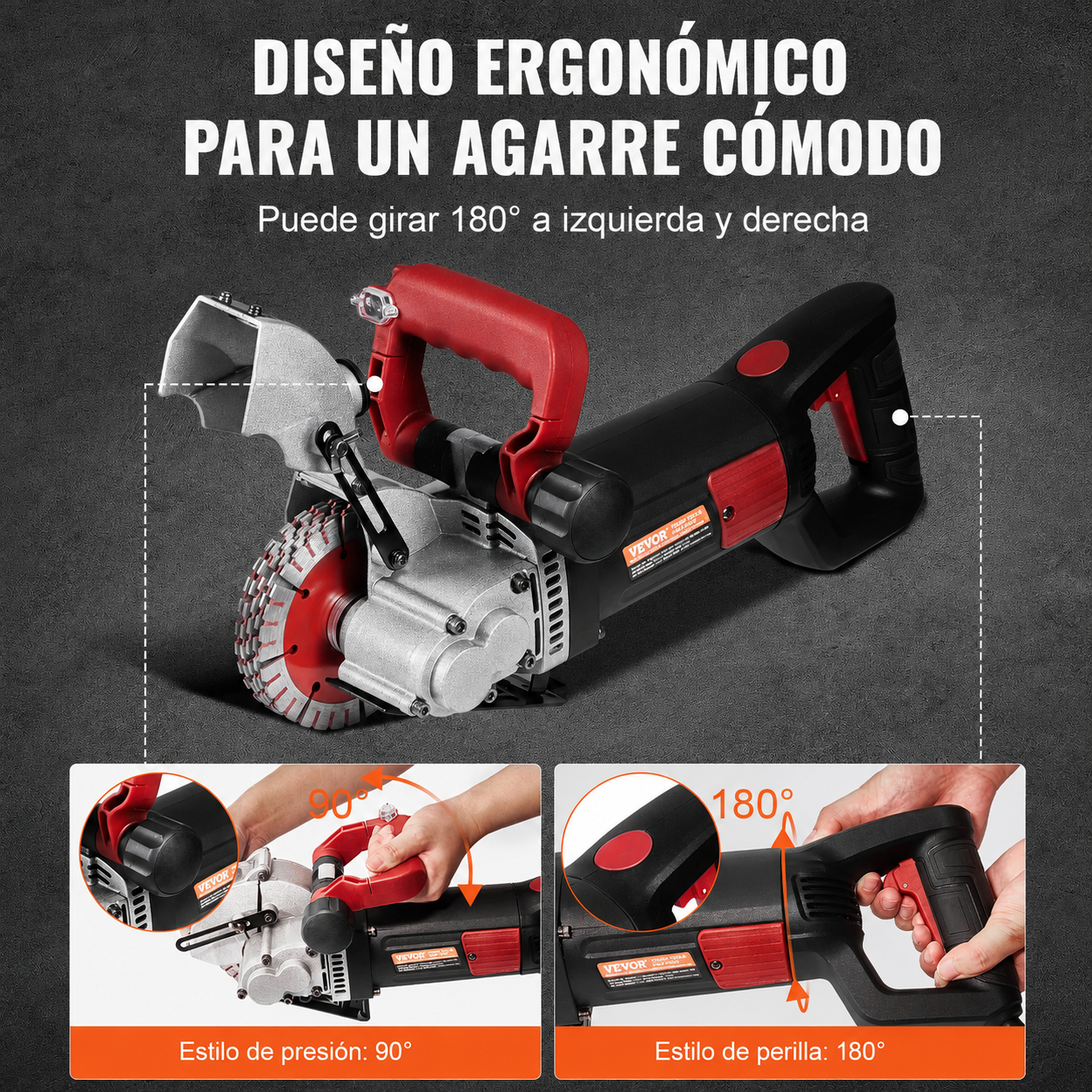 Rozadora de muros de corte Vevor KC125- 2500W