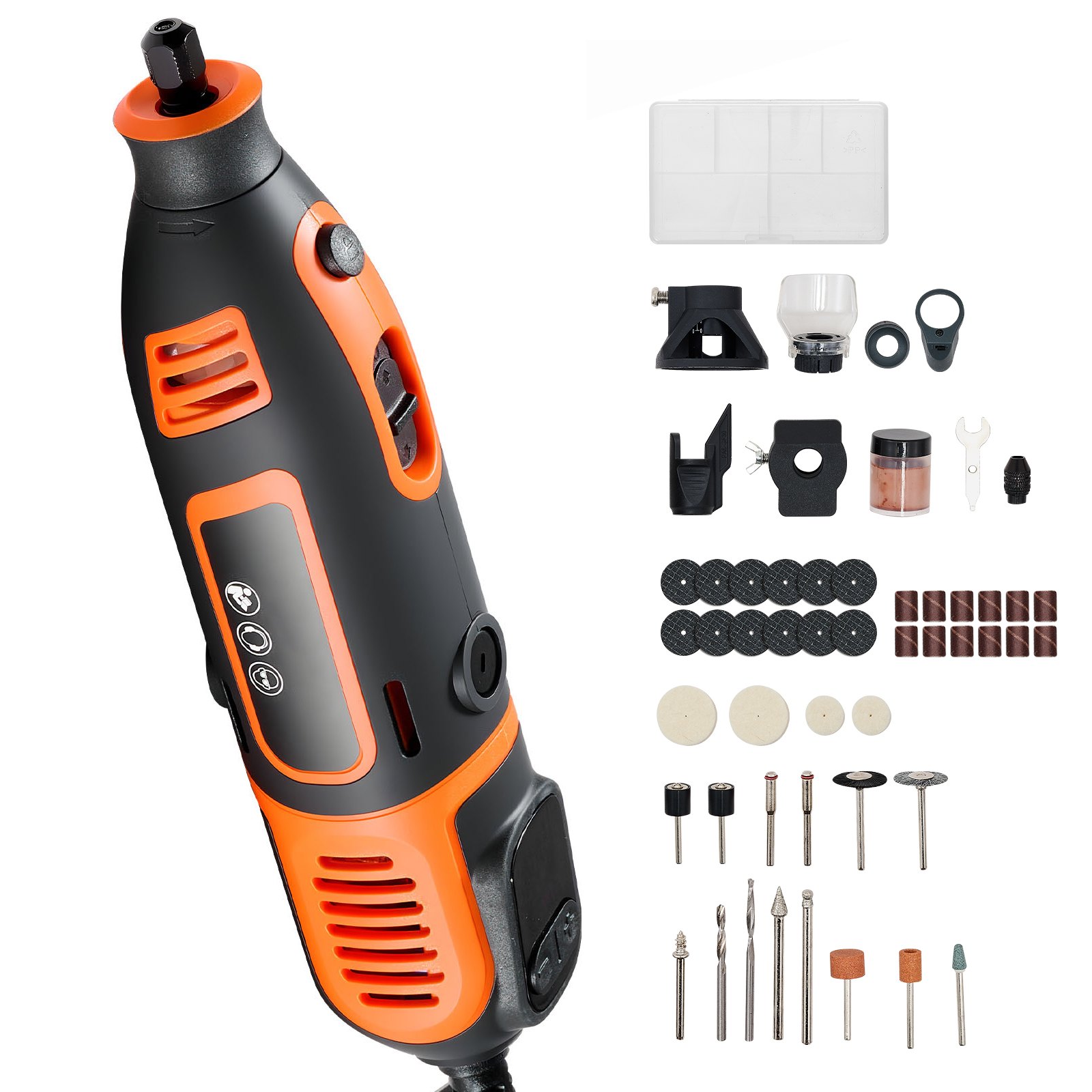 Kit de herramientas rotativas Electrica Vevor S1J-FE14-10- 51pzas