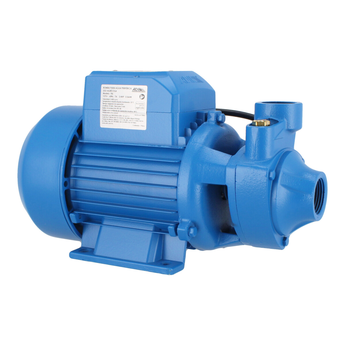 Bomba periférica 3/4 HP 186 Adir