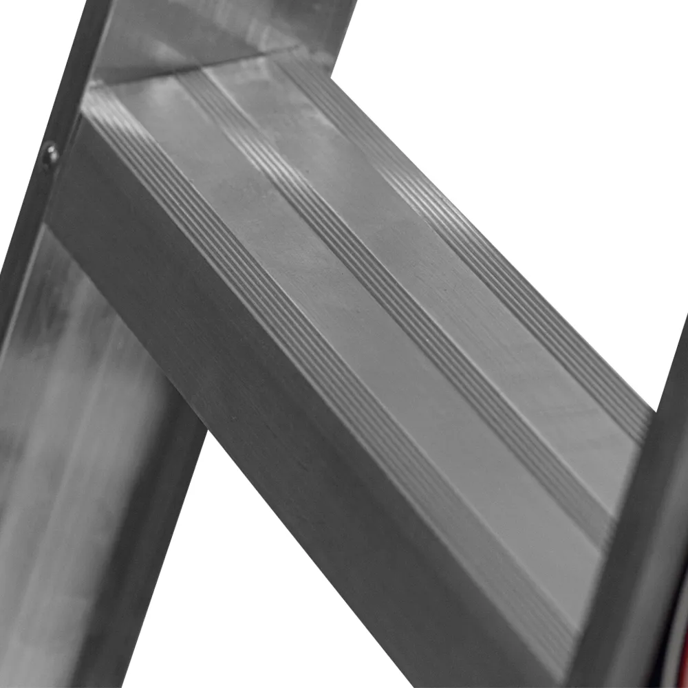 Escalera De Tijera Aluminio C/plataforma Akron 4 Escalones 77-14 150kg