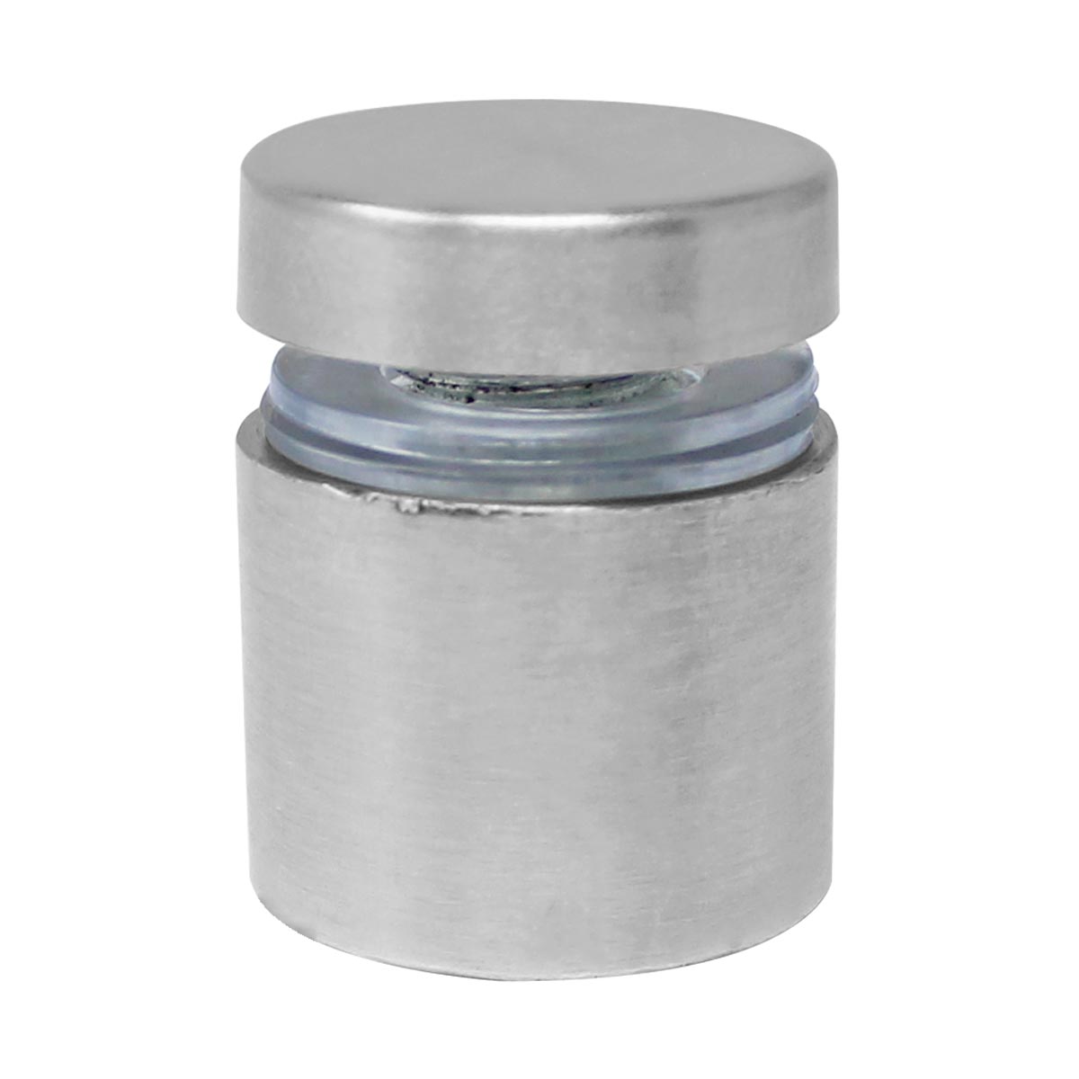 Soporte tubular para vidrio 19 x 20 mm Níquel satín Axcent