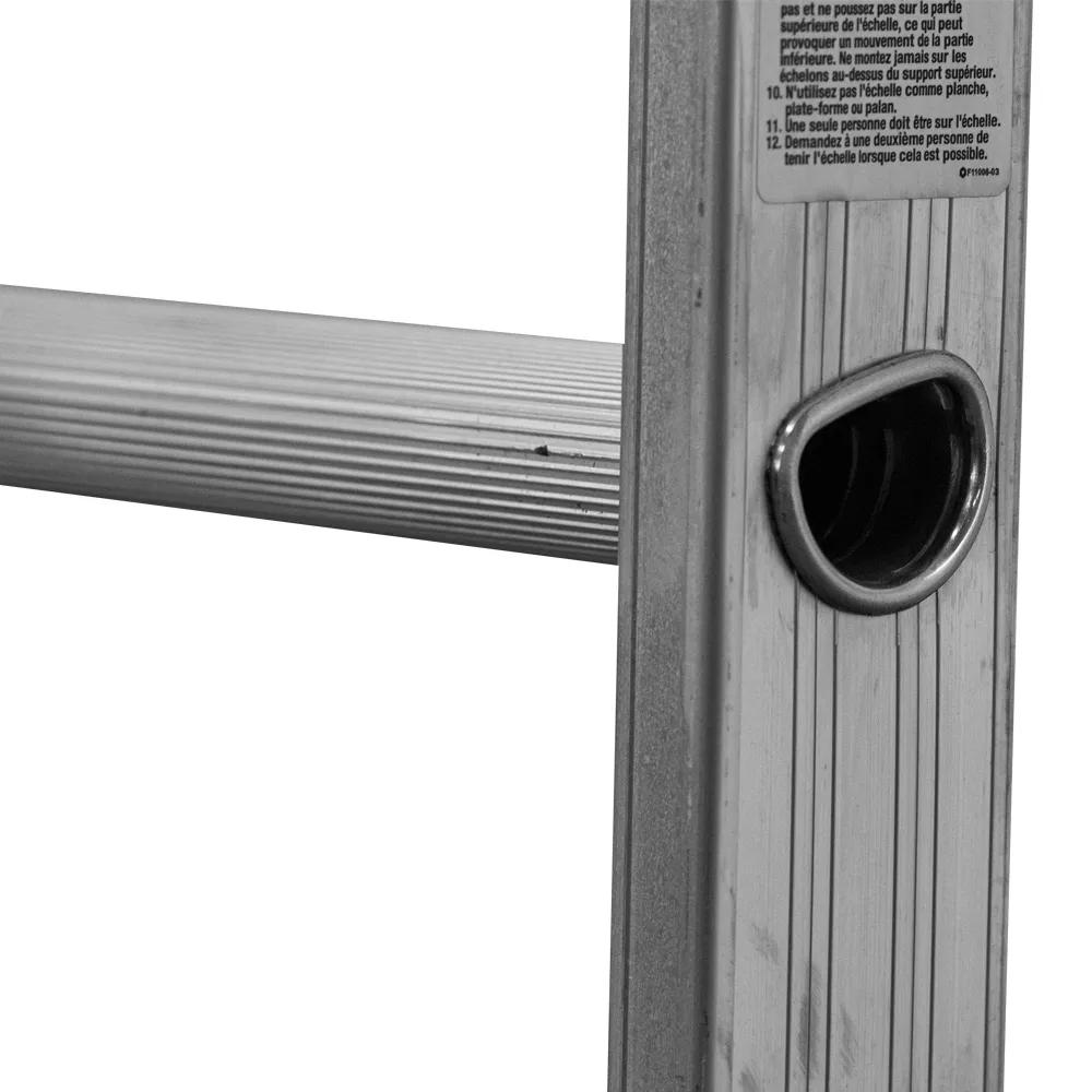 Escalera Recta de Aluminio Tubular Akron 12 Escalones 77-17