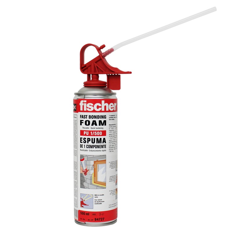 Espuma de 1 componente unión rápida PU 1/500 Fischer
