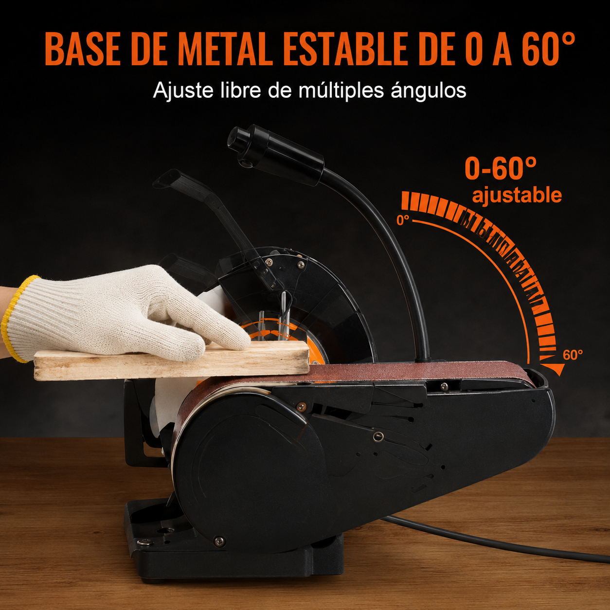 Amoladora de banco con Lijadora Vevor TLGS825- 8"
