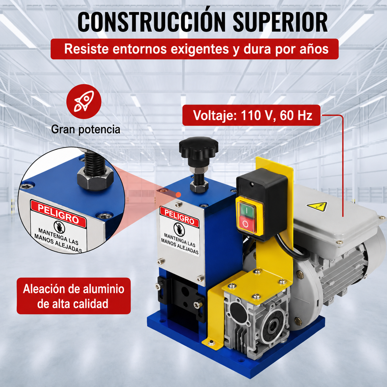 Maquina Pelacables Electrica Vevor SMS-025- 60ft