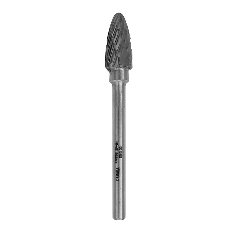 Lima rotativa árbol forma "F" punta redonda 1/4" x 1/2" x 1/8" 776336 Cinasa