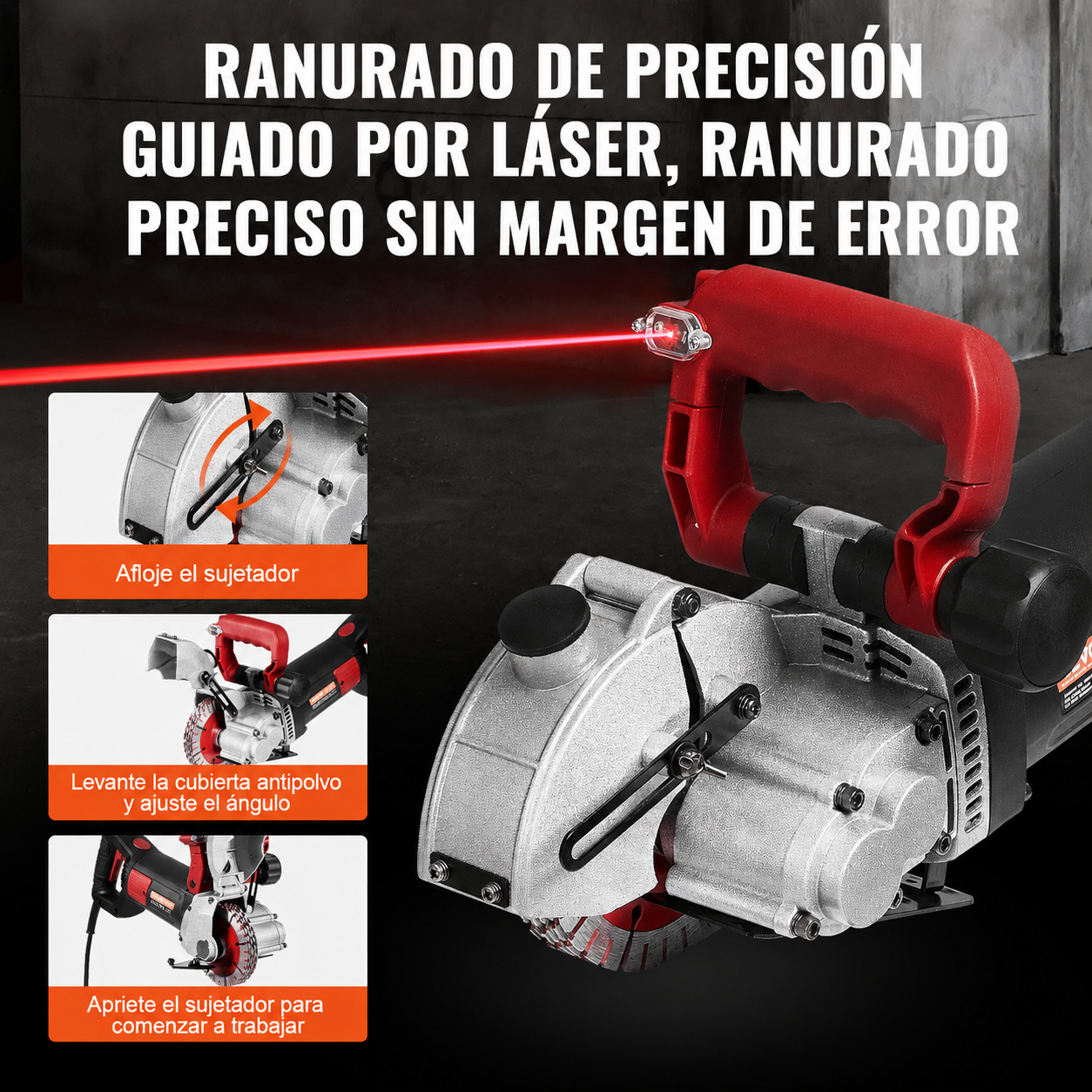 Rozadora de muros de corte Vevor KC125- 2500W