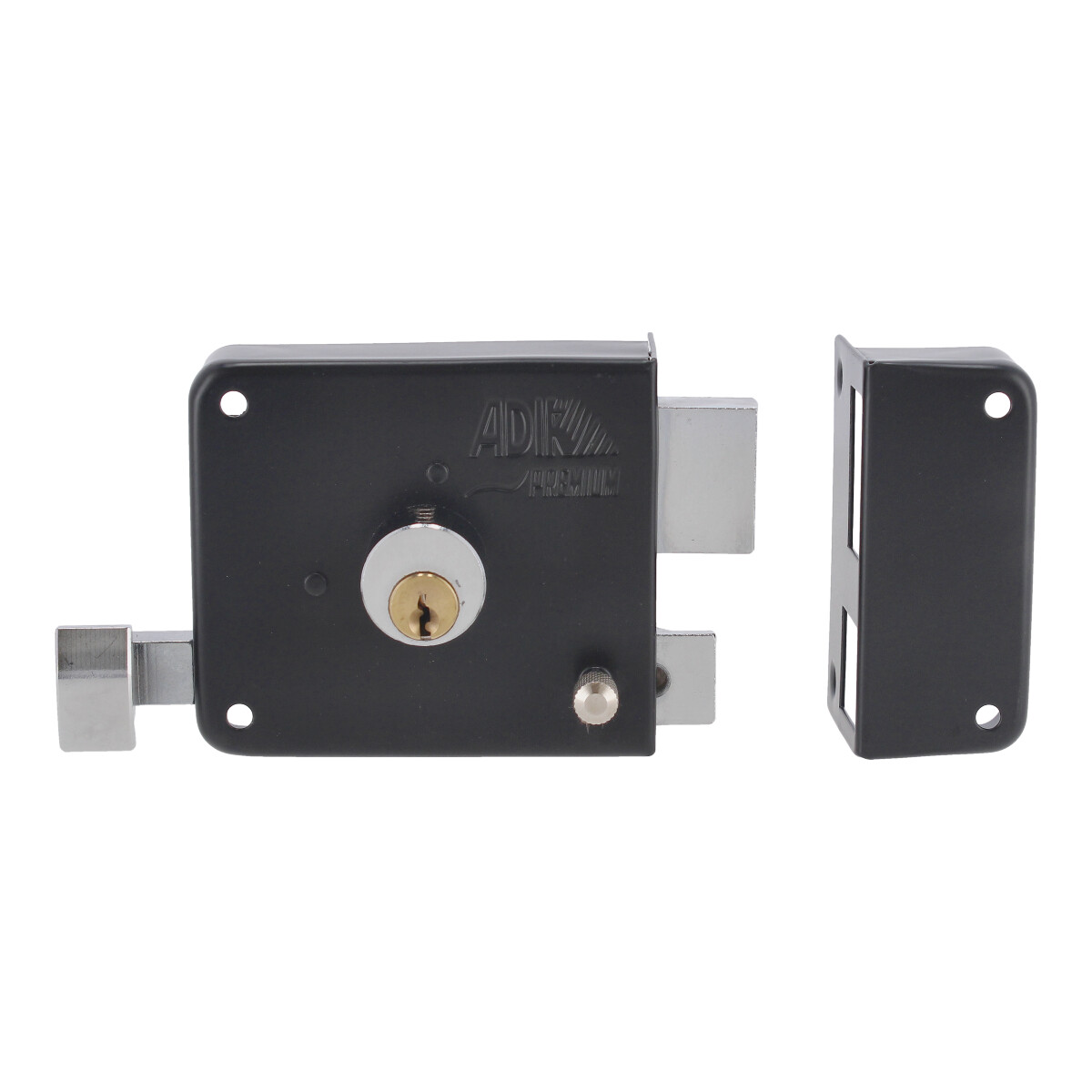 Cerradura de sobreponer Insta Fácil negra Derecha 13692 Adir