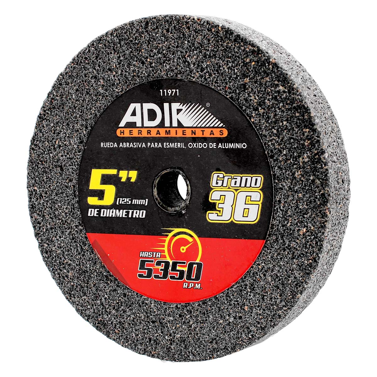 Rueda abrasiva para esmeril 5" grano 36 11971 Adir