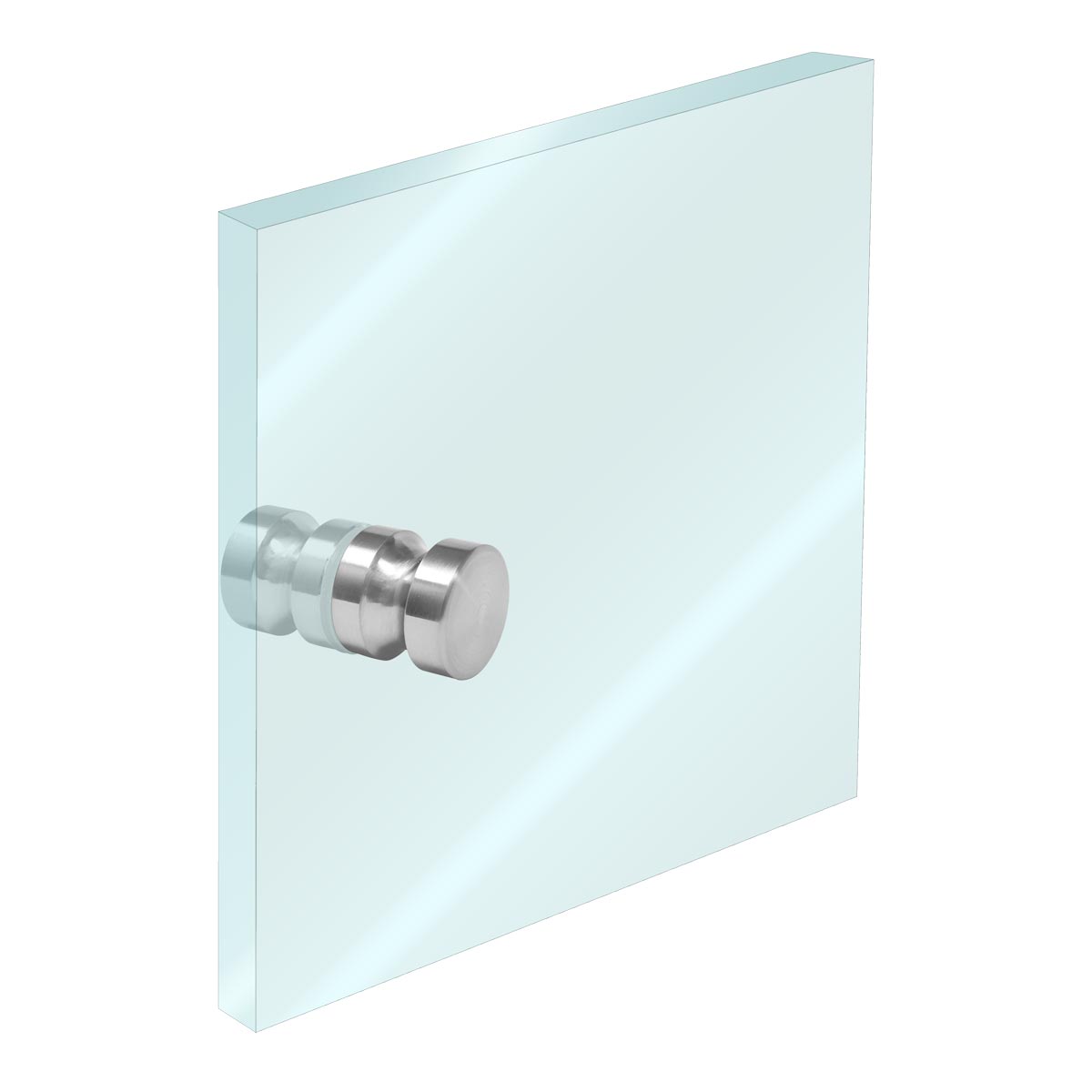 Perilla para puerta de cristal 30 x 30 satín K-247 Axcent