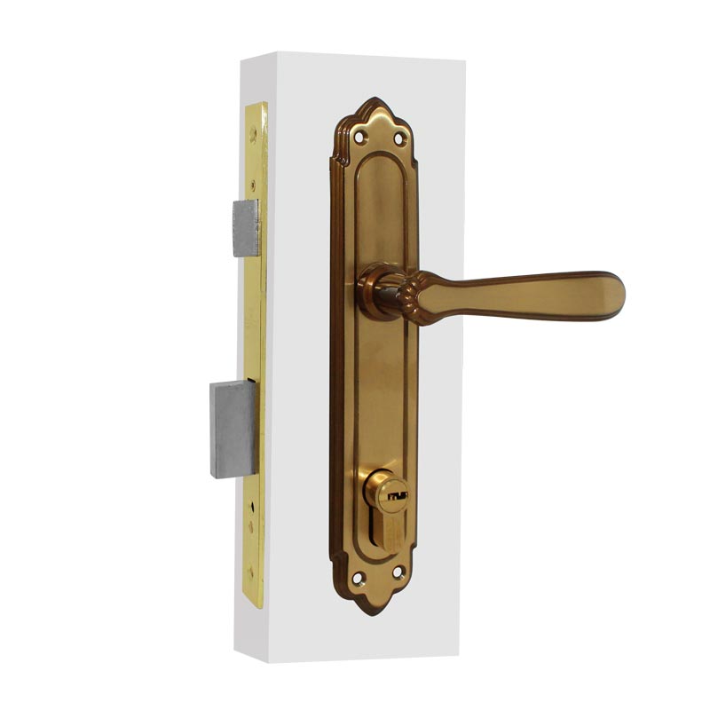 Cerradura para entrada principal Izquierda latón antiguo Barroco T60 Tesa